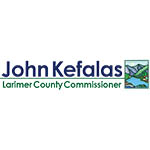 John Kefalas for Larimer logo