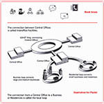 Pactel diagram and book icon illustrations